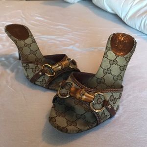 Authentic bamboo Gucci heel
